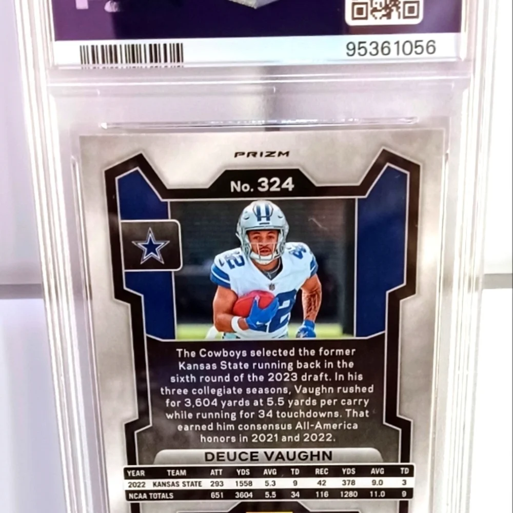 2023 PRIZM DEUCE VAUGHN DISCO PRIZM #324 PSA 5